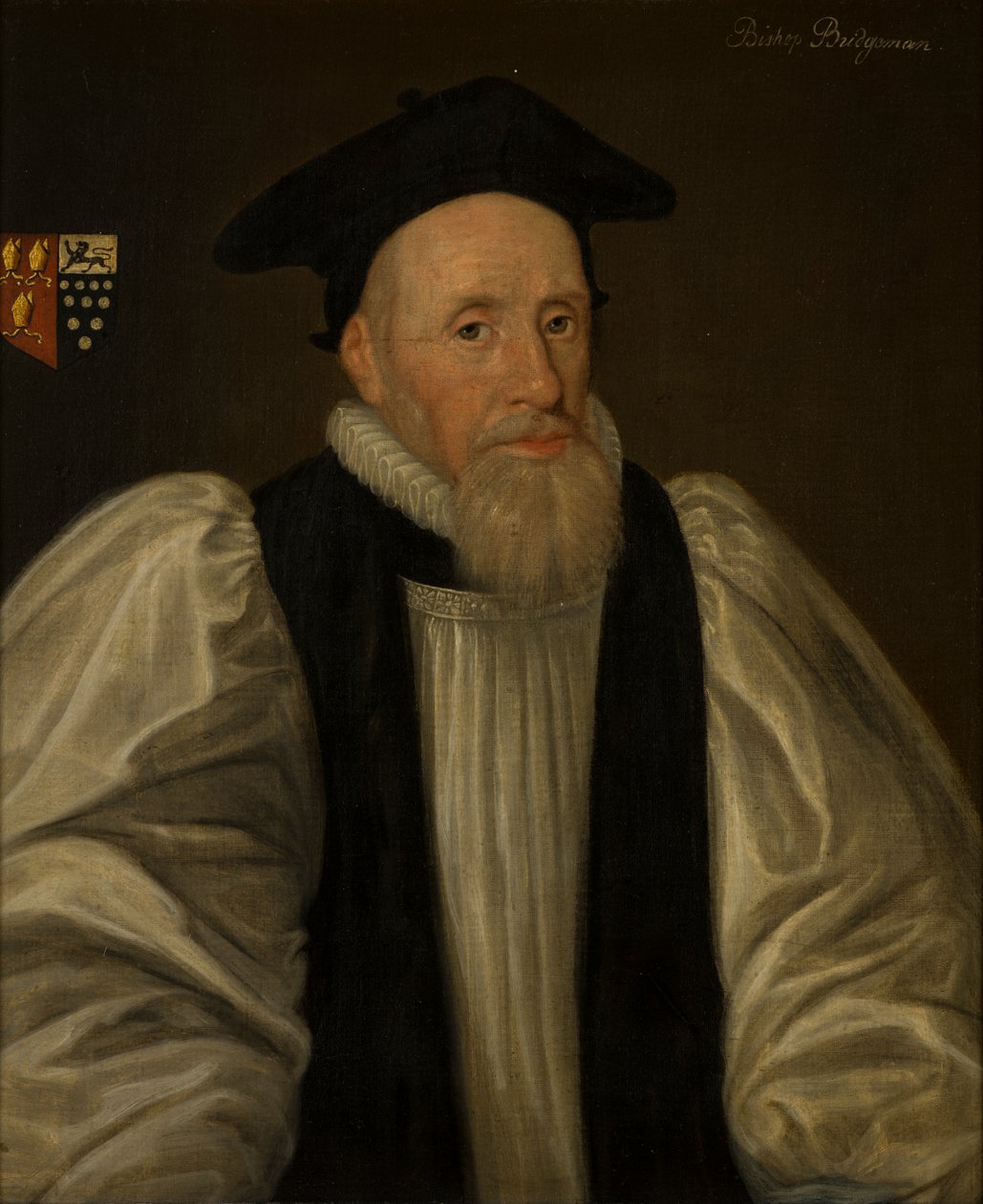 John Bridgemanin, Chesterin piispan (1577-1652), muotokuva n. 1597-1621 (öljy kankaalle) tekijältä Paul van (attr.to) Somer