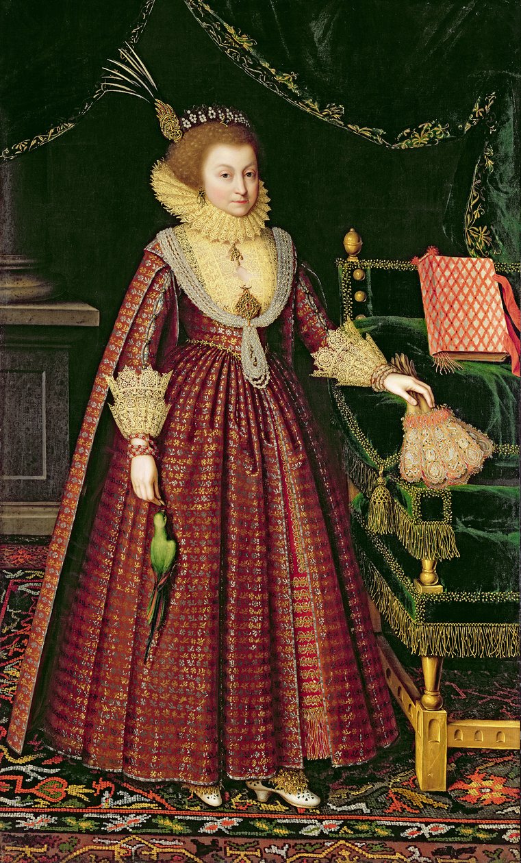 Naisen muotokuva, mahdollisesti Elisabet, Kellien kreivitär, n. 1619-20 (öljy kankaalle) tekijältä Paul van Somer