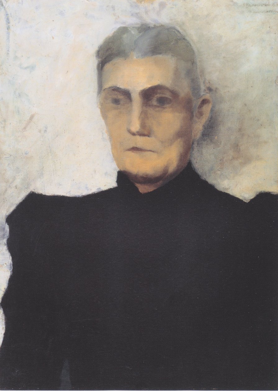 Vanhan naisen rintakuva tekijältä Paula Modersohn Becker