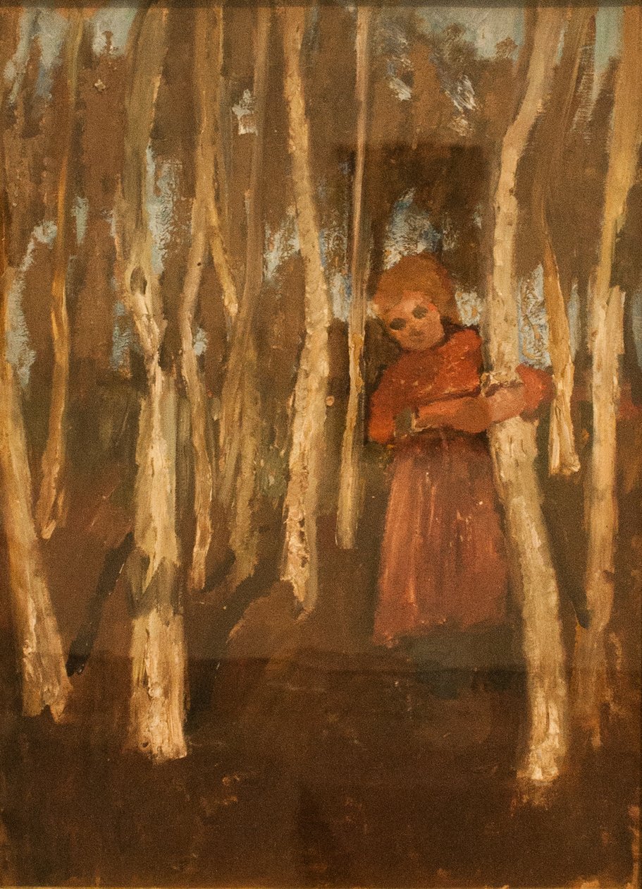 Tyttö koivumetsässä tekijältä Paula Modersohn Becker