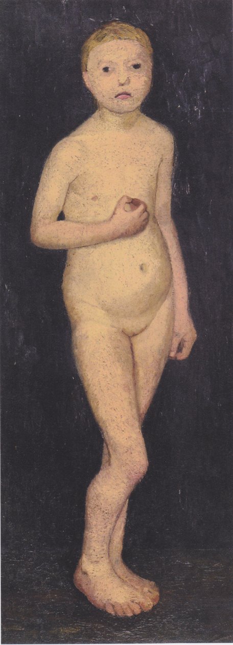 Suuri seisoo tyttö alasti tekijältä Paula Modersohn Becker