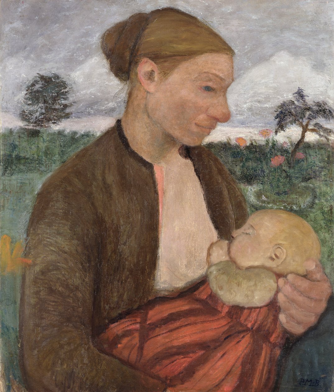 Äiti ja lapsi tekijältä Paula Modersohn Becker
