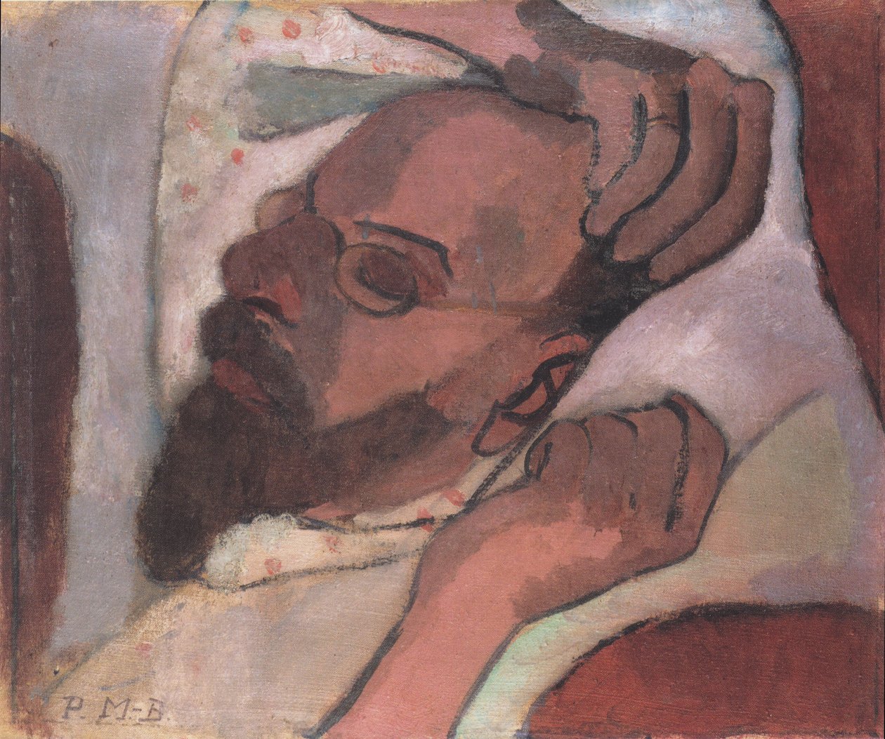 Otto Modersohn, nukkuminen tekijältä Paula Modersohn Becker