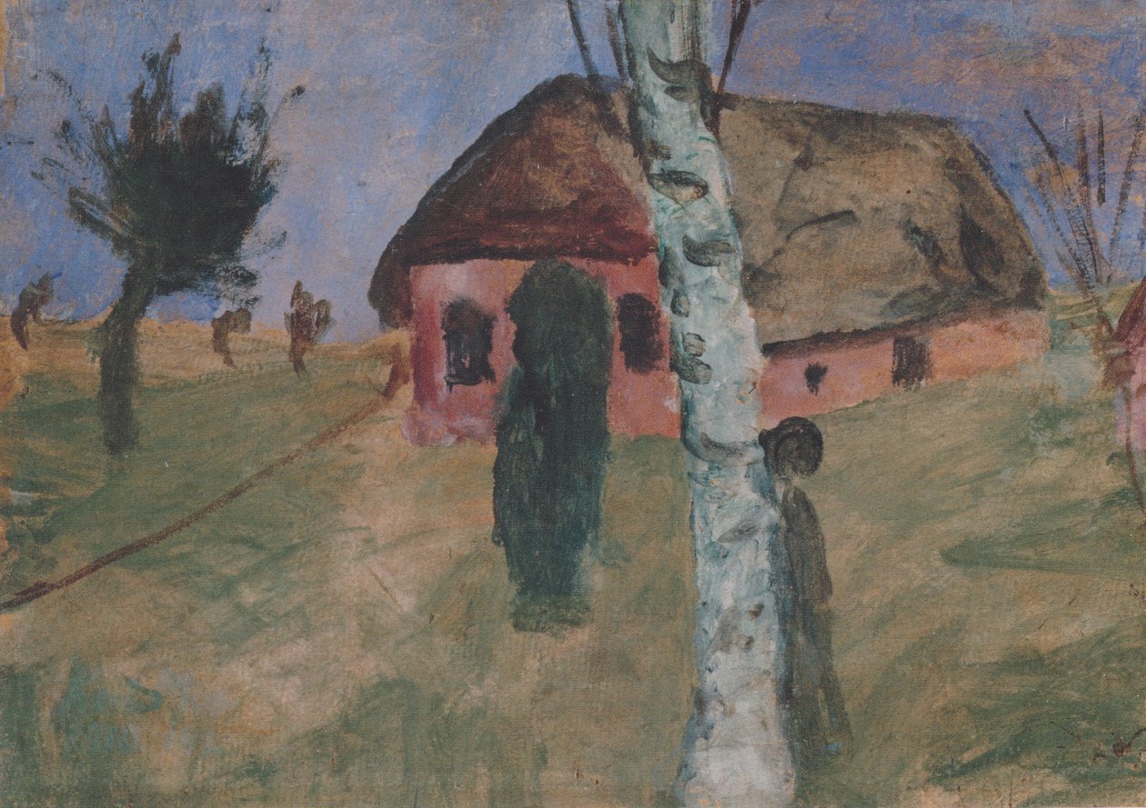 Punainen talo koivulla tekijältä Paula Modersohn Becker