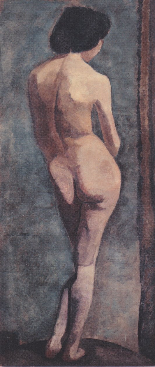 Seisova naisen selkä alasti tekijältä Paula Modersohn Becker
