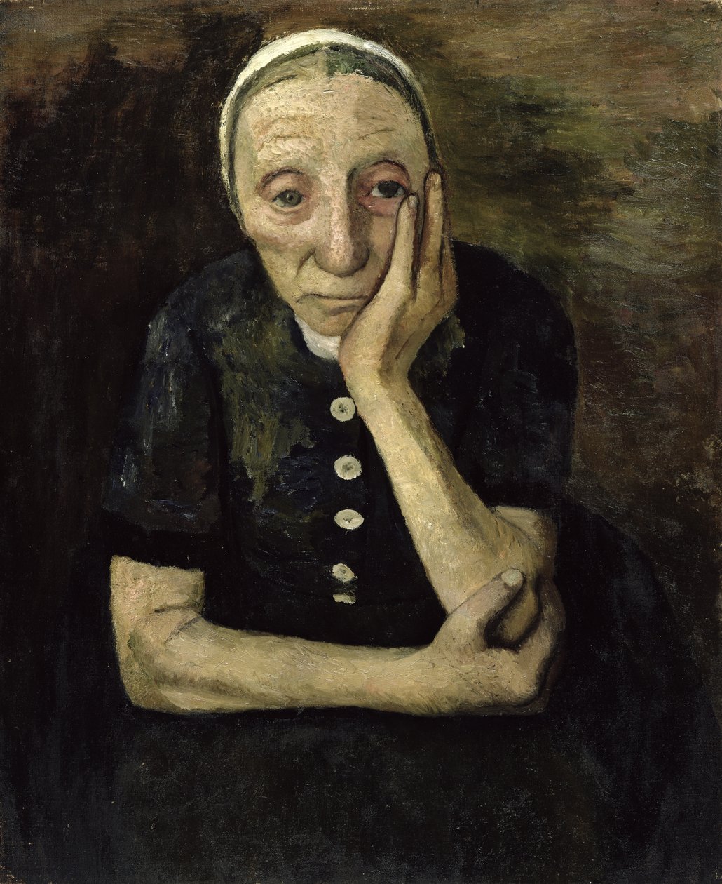 Vanha maanviljelijä, 1903 tekijältä Paula Modersohn Becker