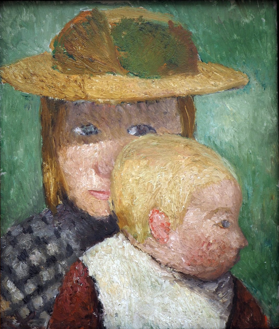 Lapset auringossa, noin 1903 (tempera kartongille). tekijältä Paula Modersohn Becker