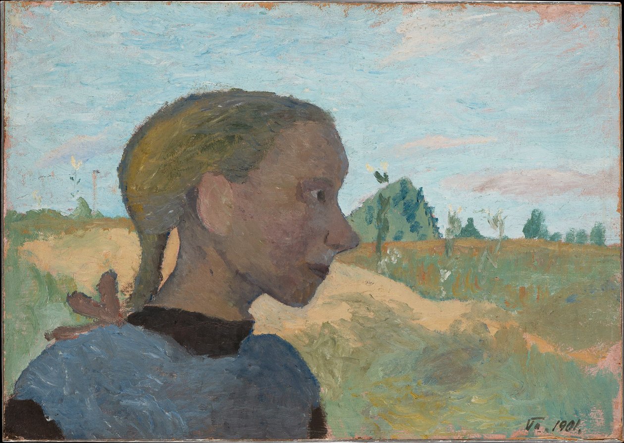 Tytön muotokuva tekijältä Paula Modersohn-Becker