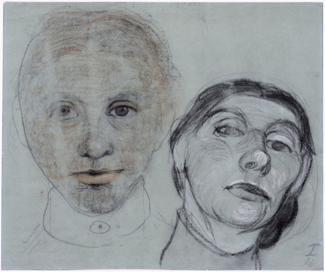 Kaksi päätä tekijältä Paula Modersohn-Becker