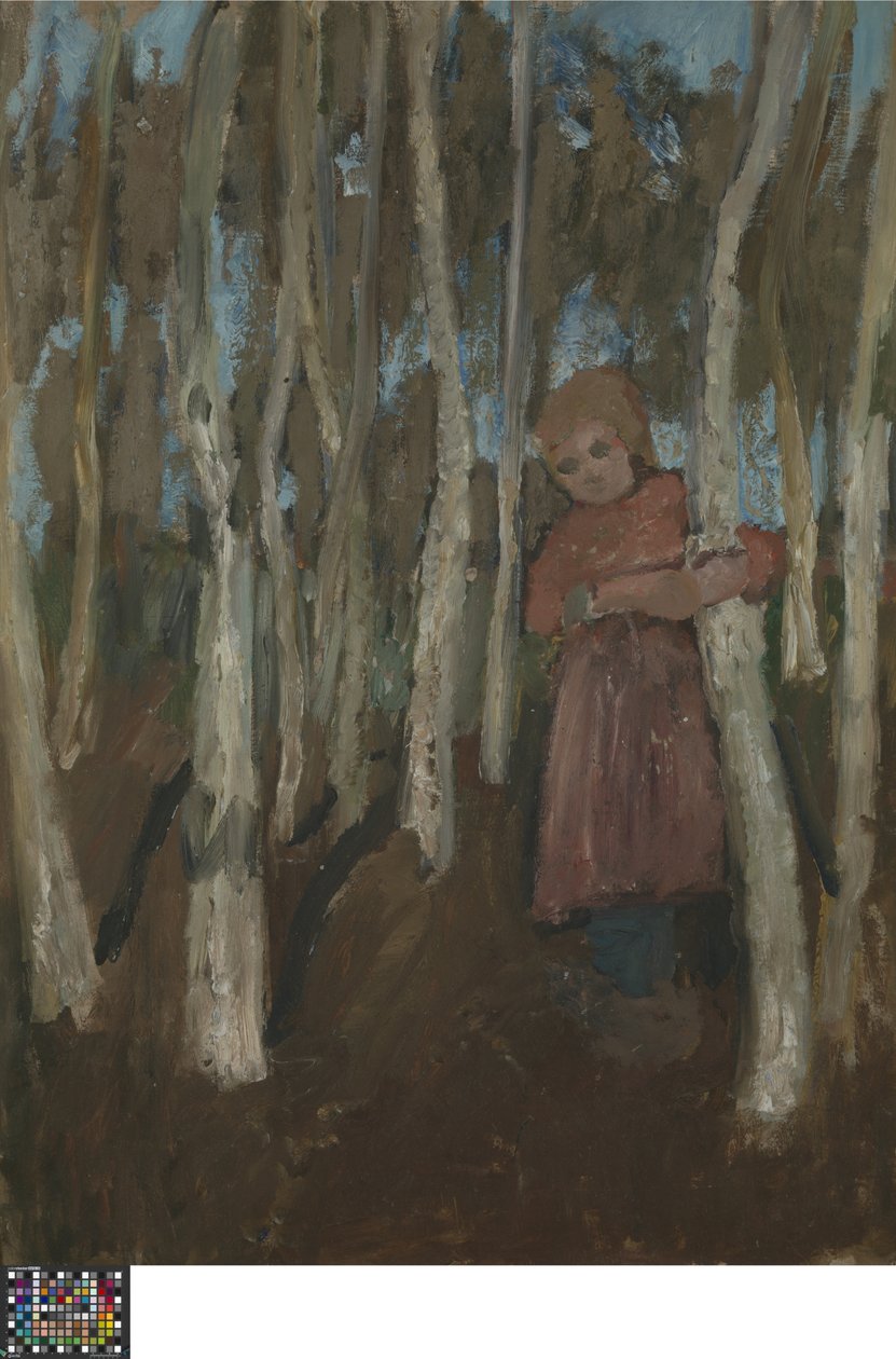 Tyttö koivumetsässä tekijältä Paula Modersohn Becker