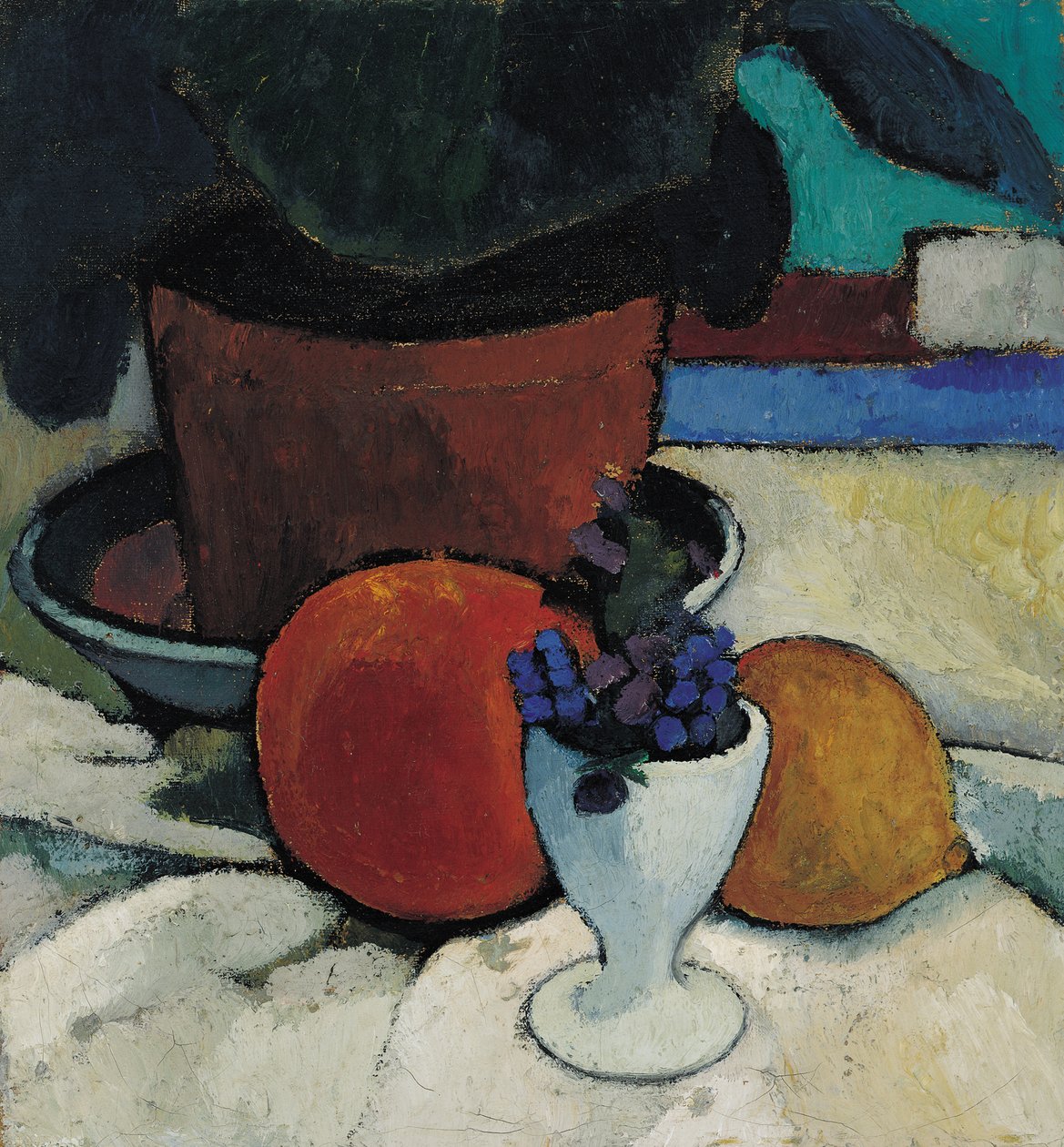 Asetelma kasvien ja munakupin kanssa, c. 1905. tekijältä Paula Modersohn Becker