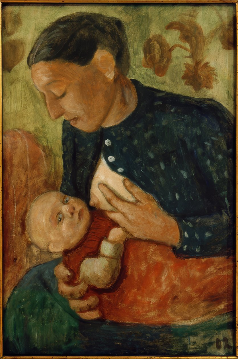 Imettävä äiti tekijältä Paula Modersohn Becker