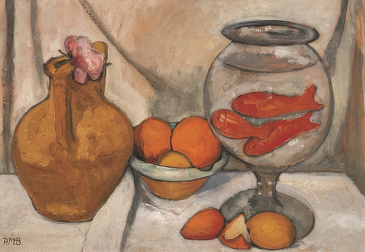 Asetelma kalakulhon kanssa. 1906 tekijältä Paula Modersohn-Becker