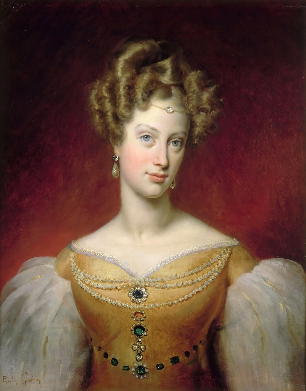 Napolin ja Sisilian prinsessa Caroline 1798-1870, herttuatar de Berry tekijältä Paulin Guérin