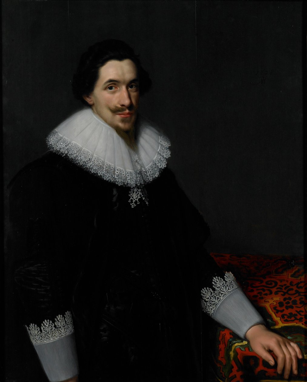 Lucas van Voorstin muotokuva, 1628 tekijältä Paulus Moreelse