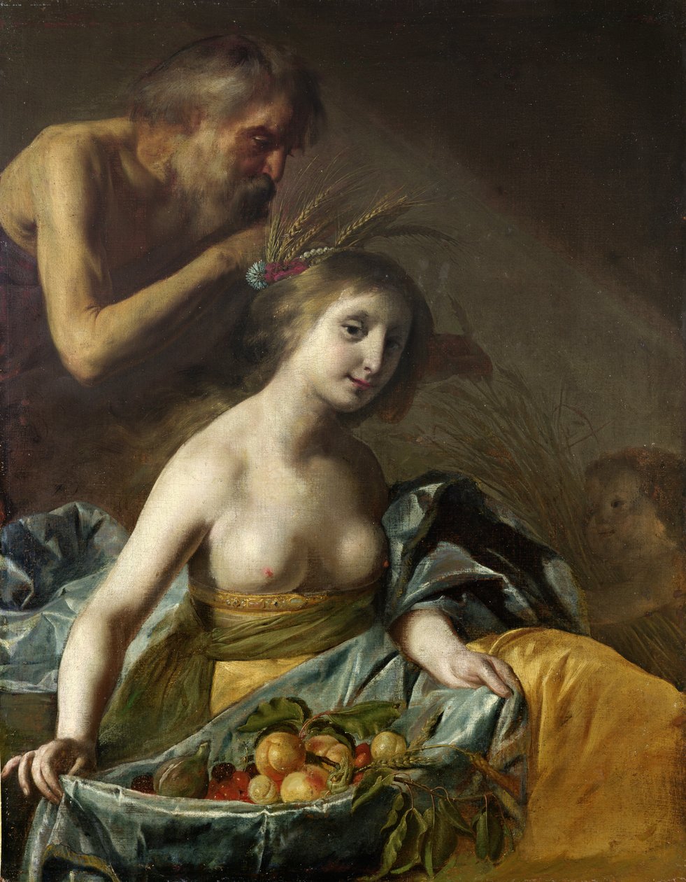 Vertumnus ja Pomona, 1600-luvun puoliväli (öljy kankaalle). tekijältä Paulus Bor