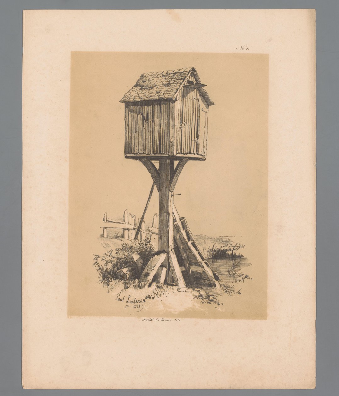 Maisema kyyhkynen Paulus Lautersin maalaukselliset kasvot (sarjan nimi) Etrennes pittoresques pour 1839, par Lauters (sarjan nimi) tekijältä Paulus Lauters