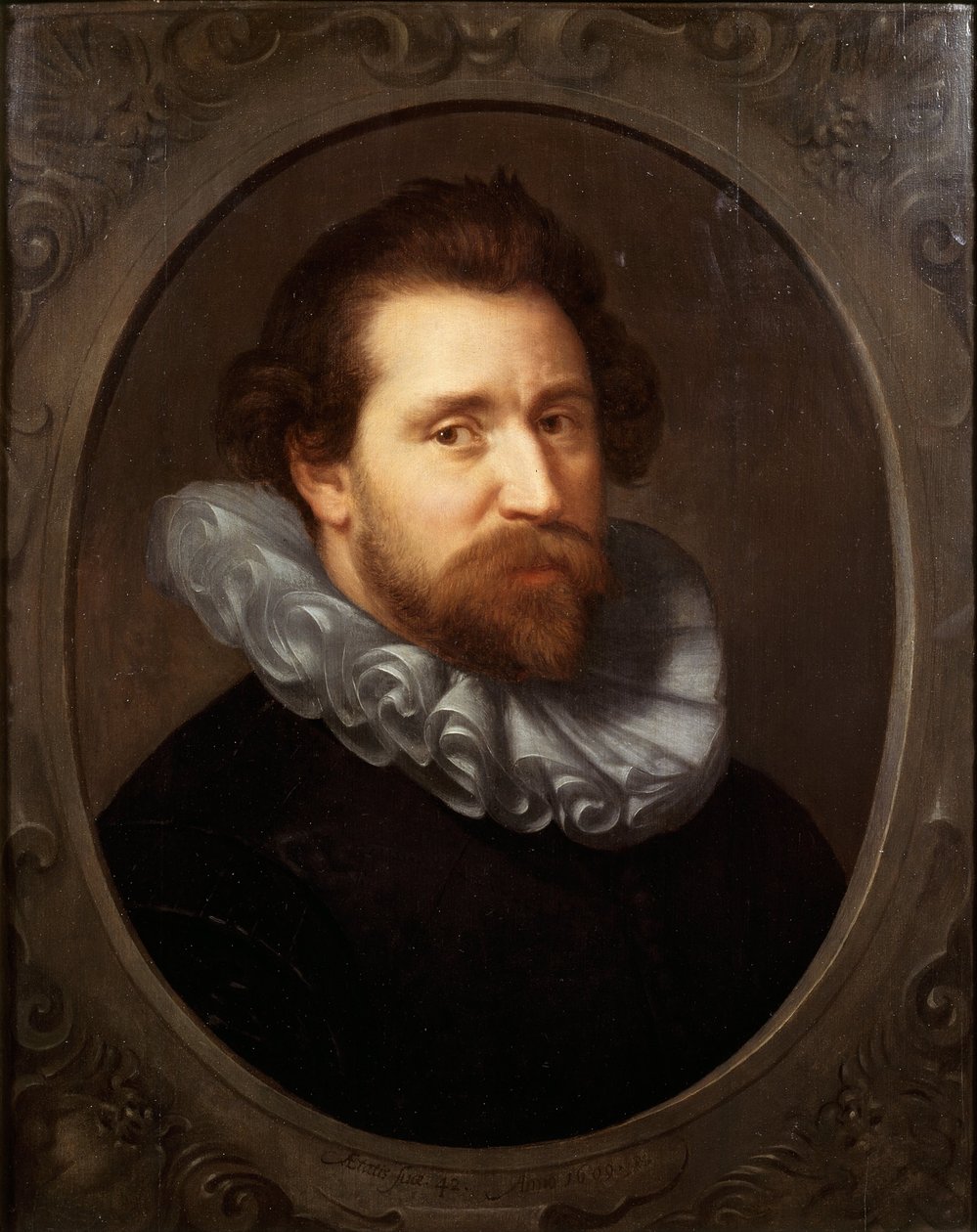 Abraham Bloemaertin muotokuva 1566-1651, 1609 tekijältä Paulus Moreelse