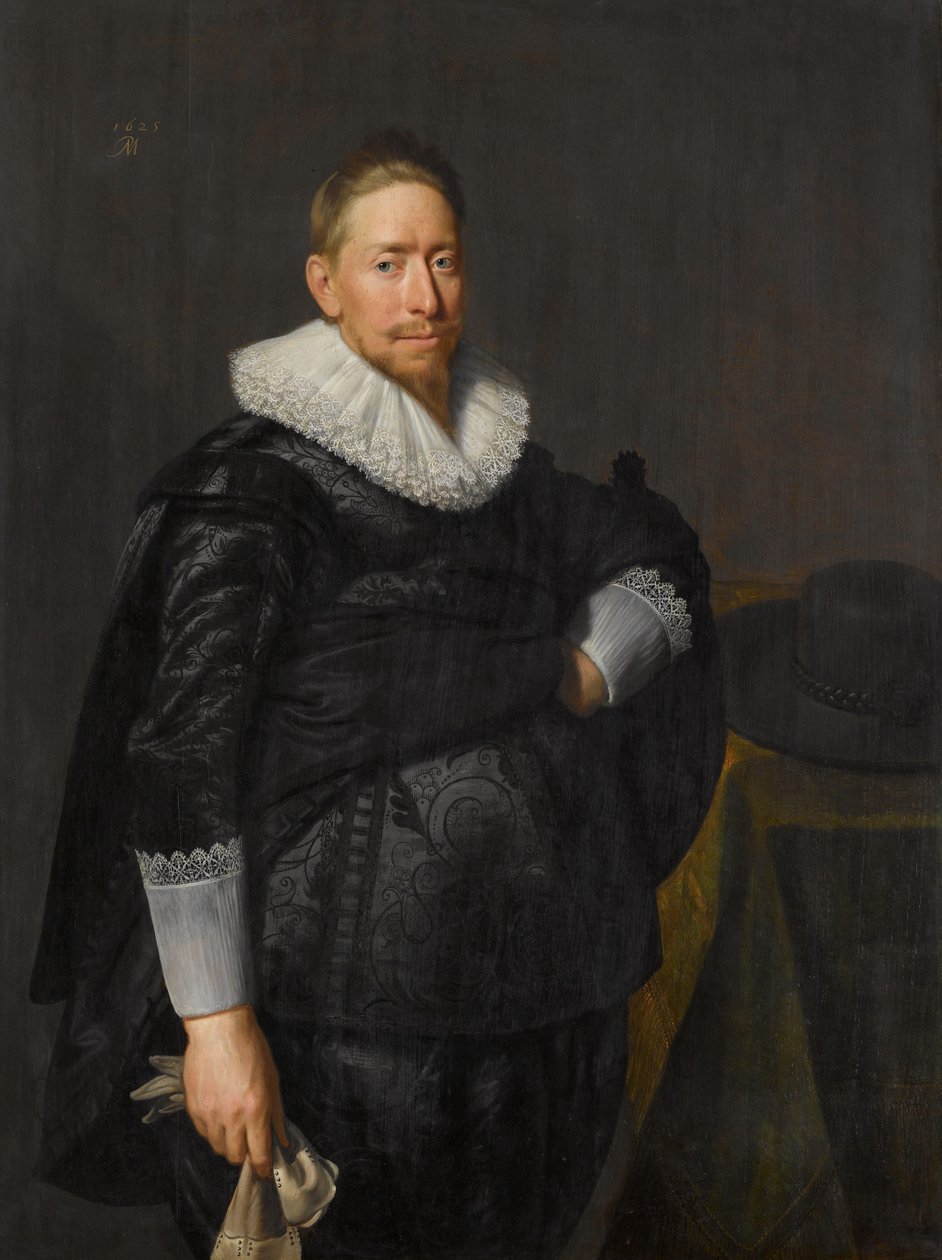 Miehen muotokuva, luultavasti Pauw-perheestä Miehen muotokuva, mahdollisesti Reijnier Pauw (1591-1676) tekijältä Paulus Moreelse