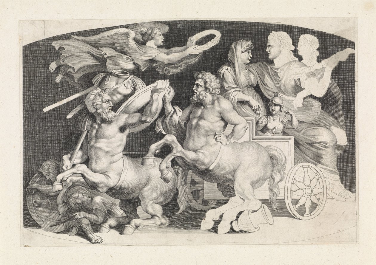 Camee met de triumph van Germanicus en Agrippina Pietro Paolo Rubeniin suunnittelemia erilaisia ​​muinaisia ​​agaatteja (sarjan nimi) tekijältä Paulus Pontius (attributed to)