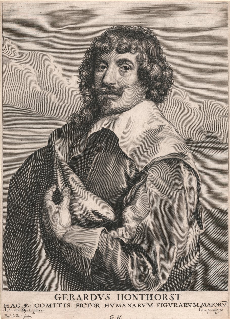 Gerardus Honthorst, kreivi suuri ihmishahmojen maalari tekijältä Paulus Pontius