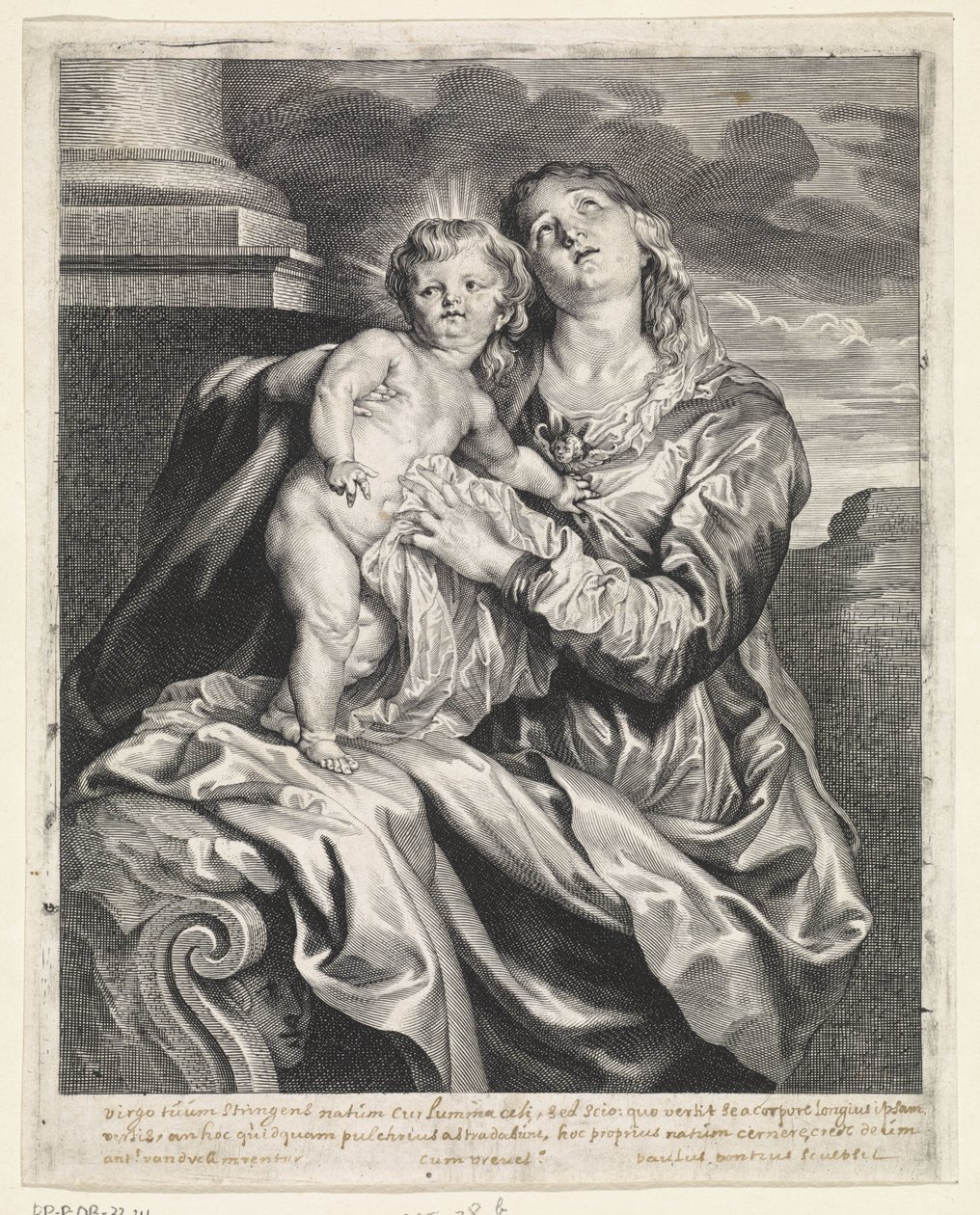 Maria ja Kristus-lapsi tekijältä Paulus Pontius