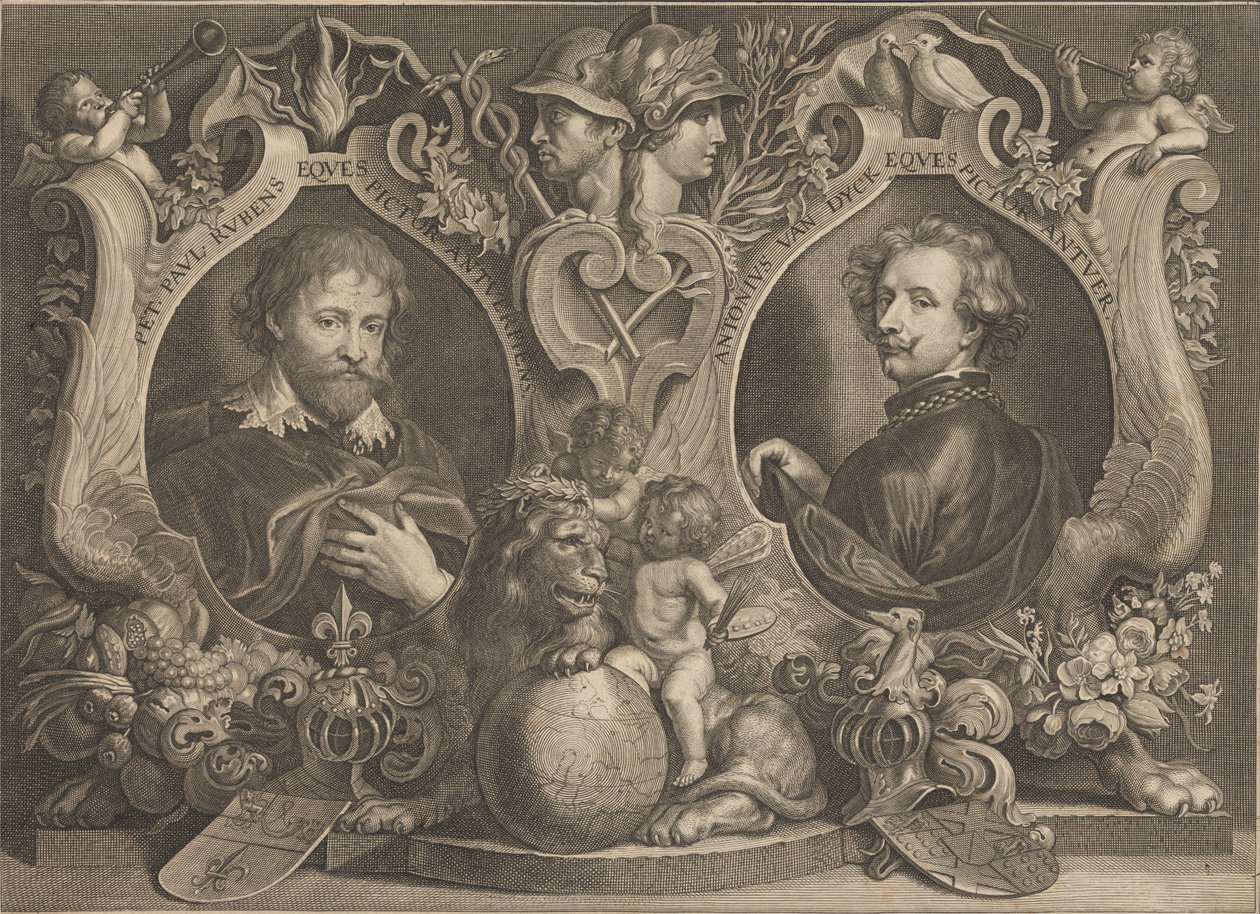 Paulus Pontius - Antonius Van Dyck Eques ja Peter Paul Rubens Eques - Google Art Project - Google Art Project tekijältä Paulus Pontius