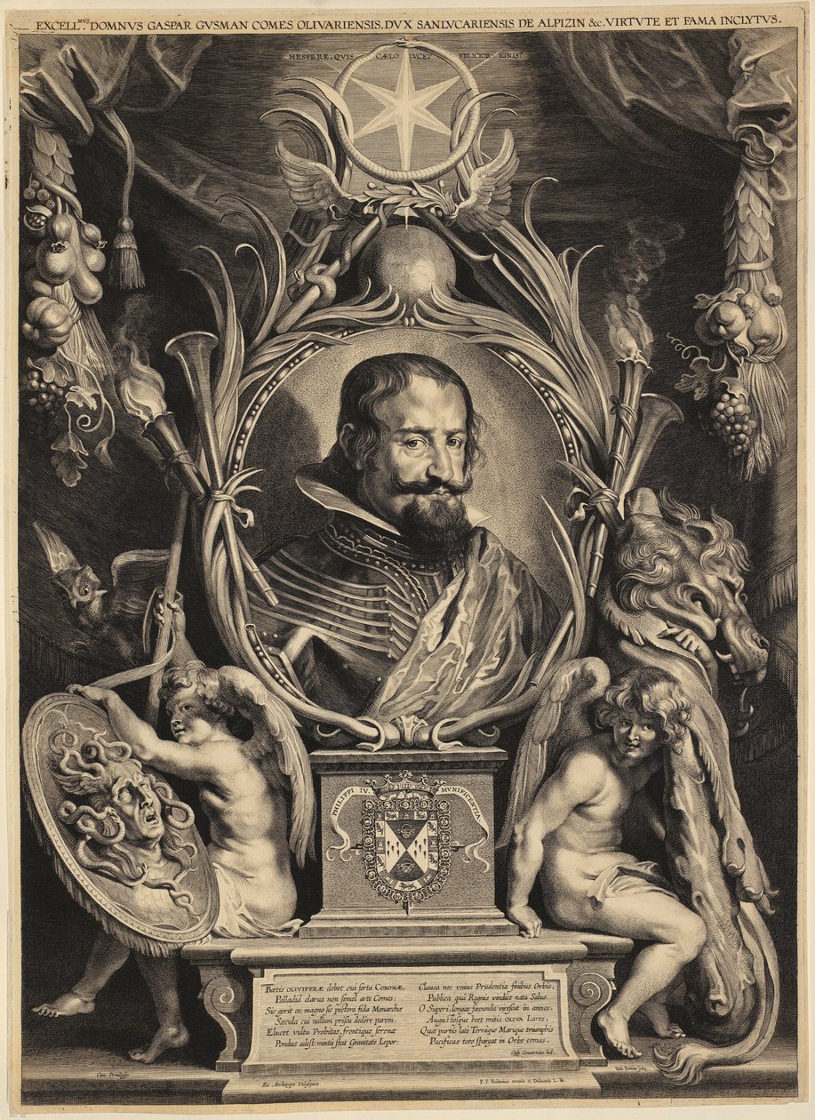 Gaspar de Guzmánin, Olivaresin kreivin, muotokuva tekijältä Paulus Pontius
