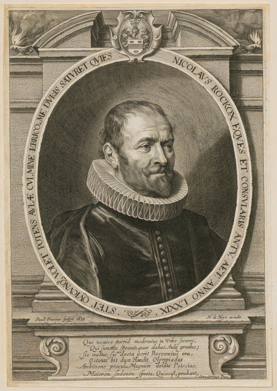 Nicolaus Rockoxin, Antwerpenin pormestarin, muotokuva tekijältä Paulus Pontius