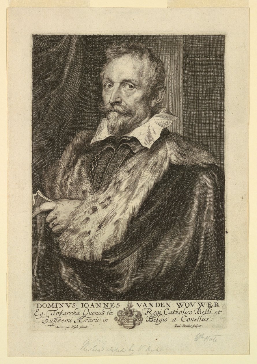 Jan van der Wouwerin muotokuva miesten prinssien ikoneista tekijältä Paulus Pontius