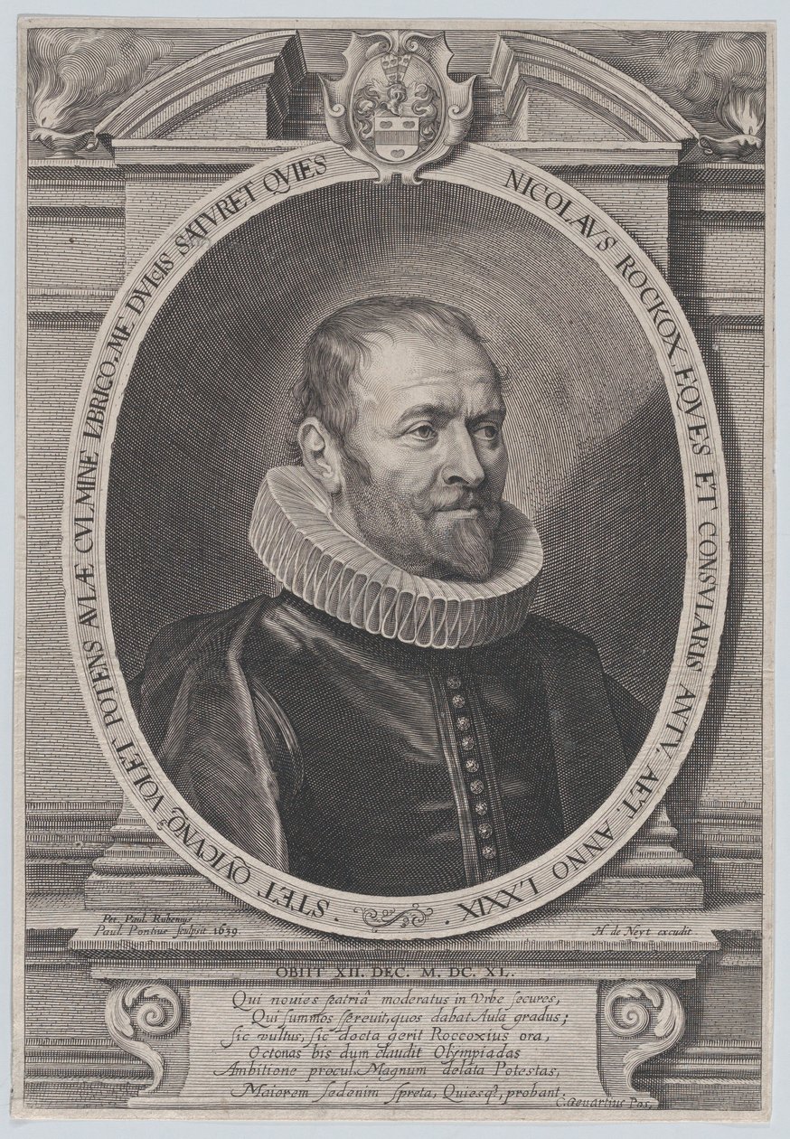 Nicholaes Rockoxin muotokuva, 1639, 1639. tekijältä Paulus Pontius