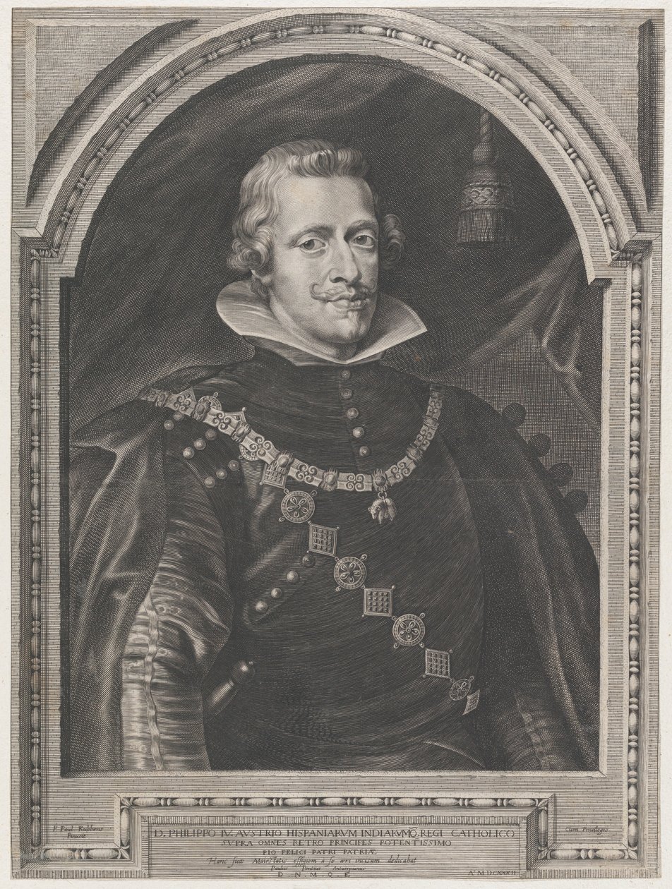 Philip IV:n muotokuva, 1630, 1630. tekijältä Paulus Pontius