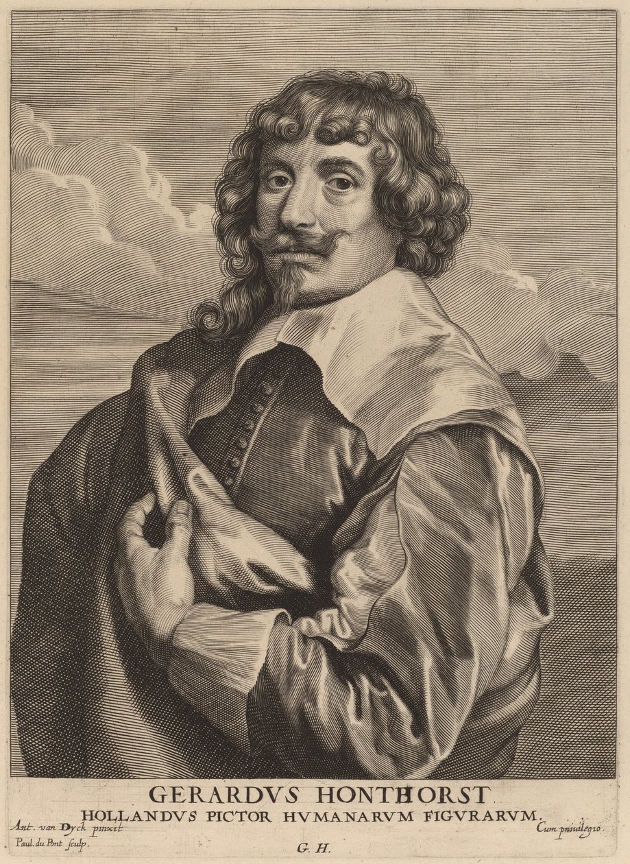 Gerrit van Honthorst tekijältä Paulus Pontius after Sir Anthony van Dyck