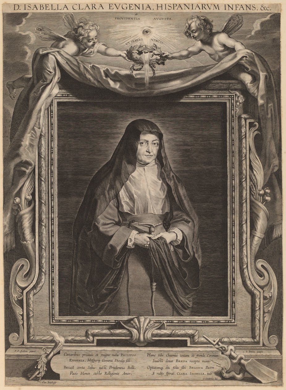 Isabella Clara Eugenia, Espanjan lapsi tekijältä Paulus Pontius, after Sir Peter Paul Rubens