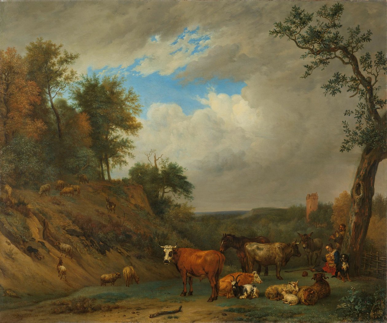 Paimenet karjaineen tekijältä Paulus Potter (after)