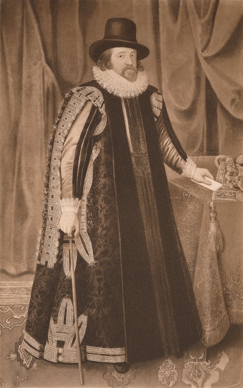 Francis Bacon, varakreivi St. Albans, 1600, 1904 tekijältä Paulus van Somer