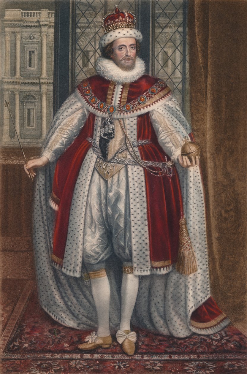 Englannin kuningas James I ja VI. Skotlannin, 1620, 1904 tekijältä Paulus van Somer