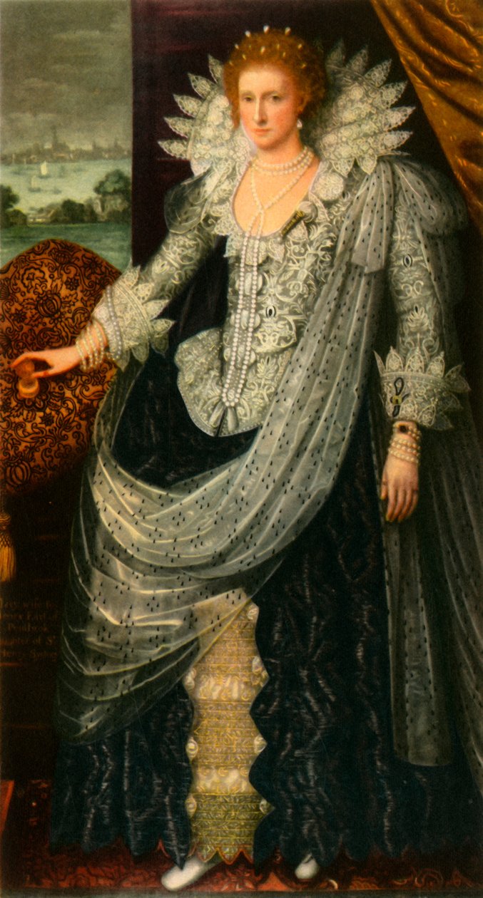 "Mary Sidney, Pembroken kreivitär", 1600, 1942. tekijältä Paulus van Somer