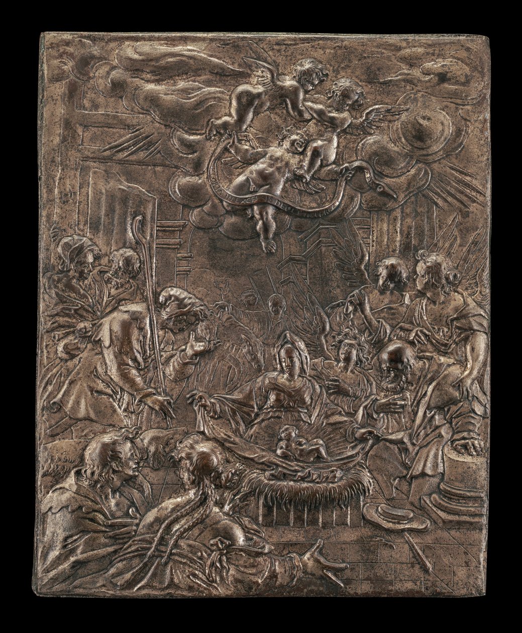 Paimenten palvonta, n. 15901600. tekijältä Paulus van Vianen