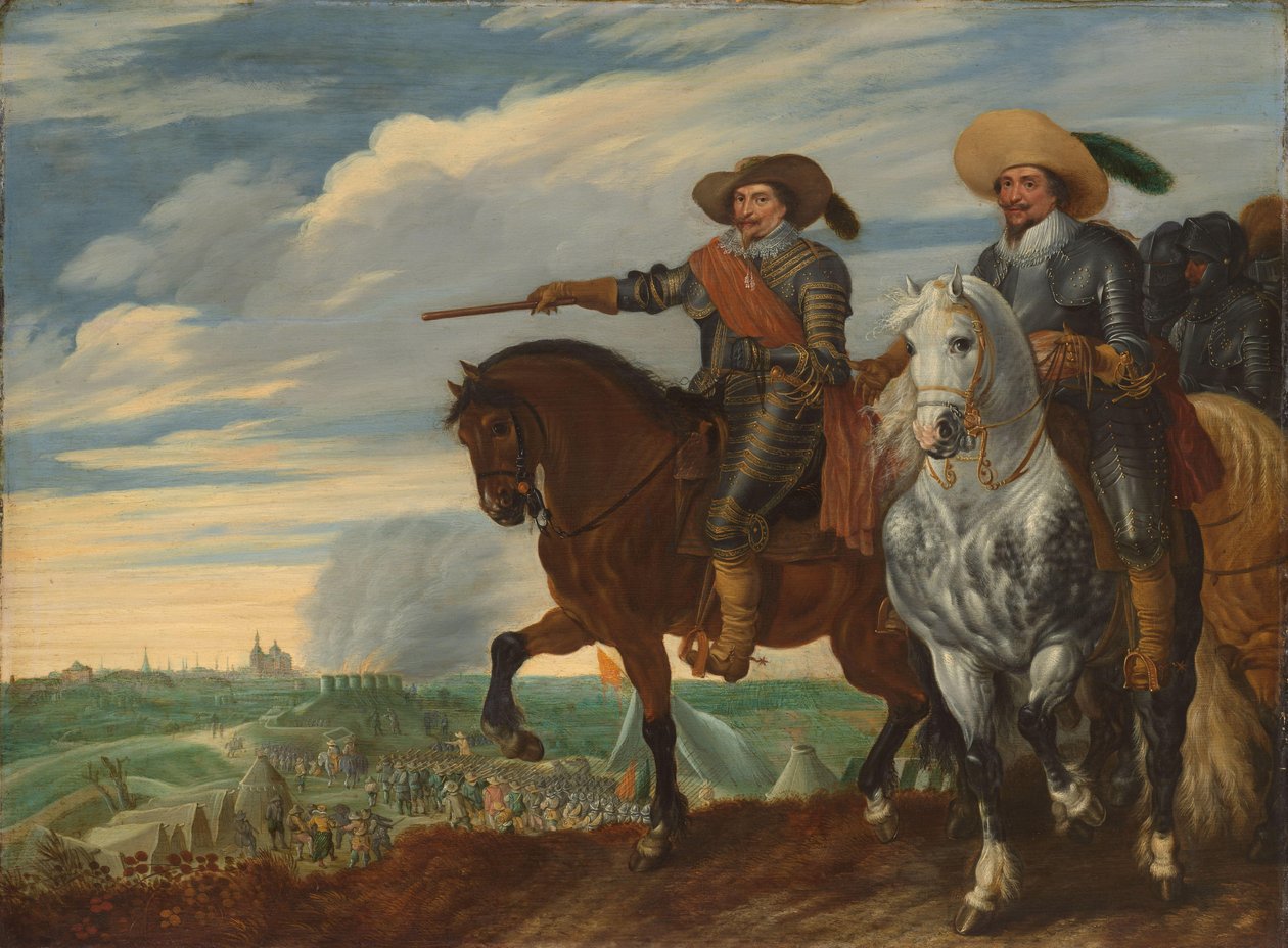 Frederick Henry ja Ernst Casimir Nassau-Dietzistä Hertogenboschin piirityksessä Prinssi Frederik Hendrik ja kreivi Ernst Casimir 