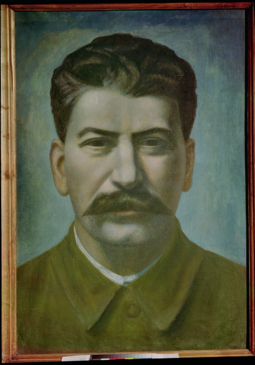 Josif Stalinin muotokuva (Iosif Vissarionovich Dzhugashvili) (1879-1953) 1936 tekijältä Pawel Nikolajewitsch Filonow