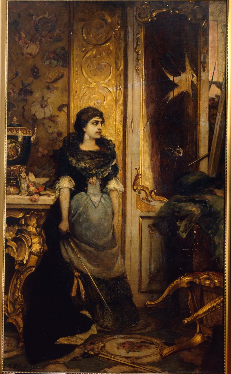 La derniere etape. Peinture de Pavel Alexandrovich Svedomsky (Svedomski) (1849-1904), huile sur toile tekijältä Pavel Alexandrovich Svedomsky