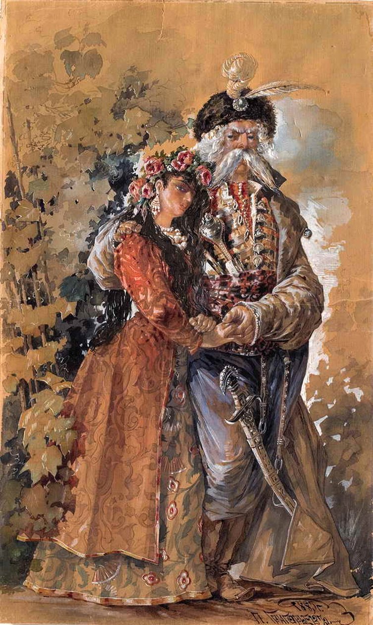 Mazepa Marian kanssa, 1885 tekijältä Pavel Alexeyevich Grigoryev