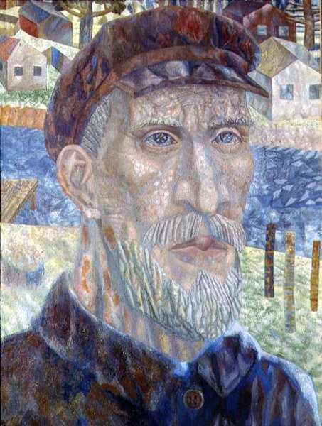 Kolhoznik (kolhoosin jäsen) 1931 (öljy kankaalle) tekijältä Pawel Nikolajewitsch Filonow