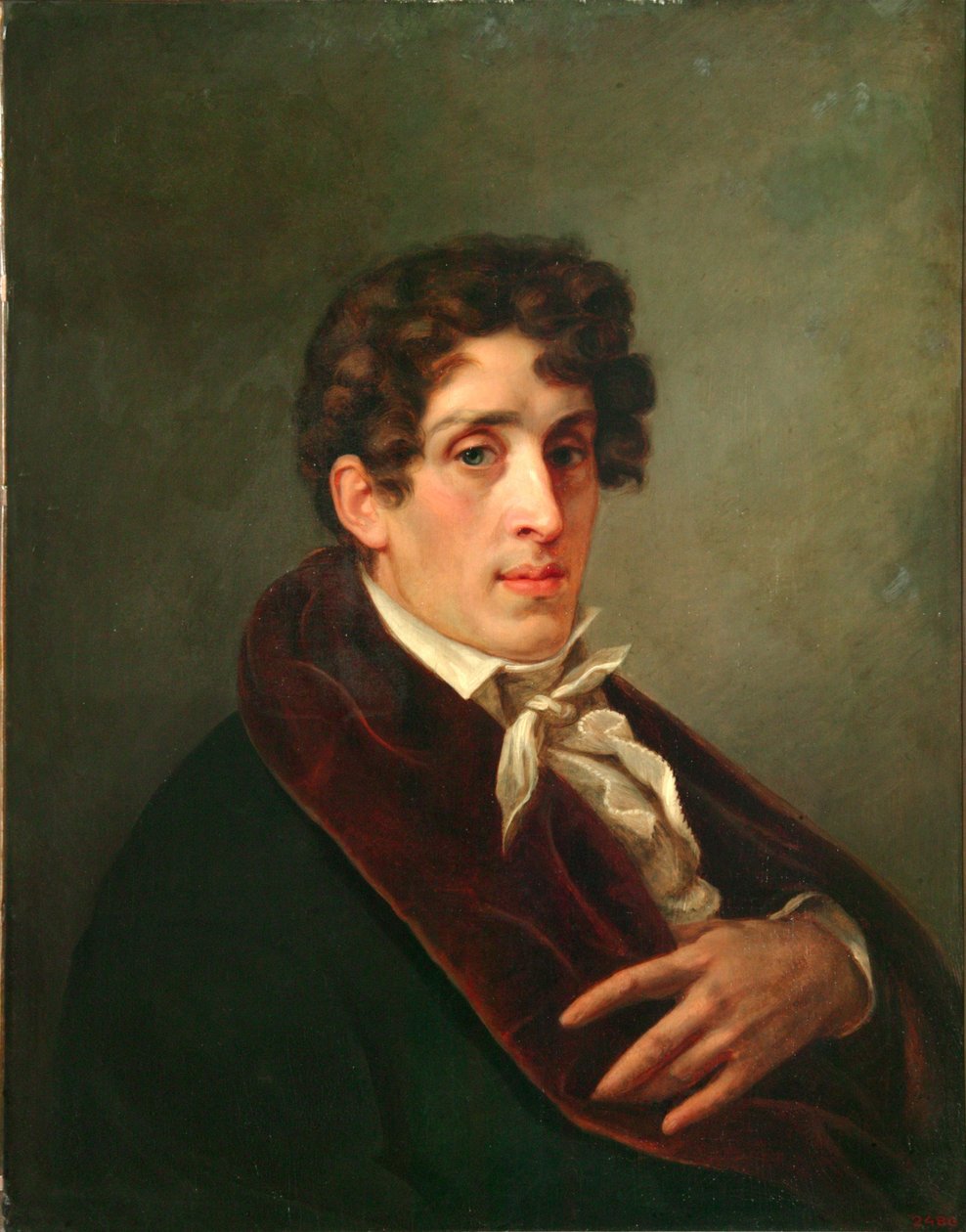 Taiteilijan muotokuva kreivi Fjodor Petrovitš Tolstoi 1783-1873, 1809 tekijältä Pavel Nikolayevich Michaylov