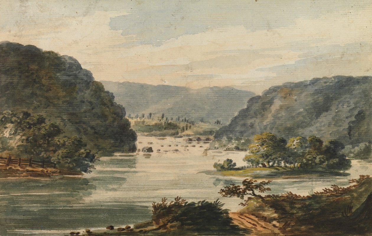 Näkymä Potomacista Harpers Ferryllä, 1811-ca. 1813. tekijältä Pavel Petrovic Svin