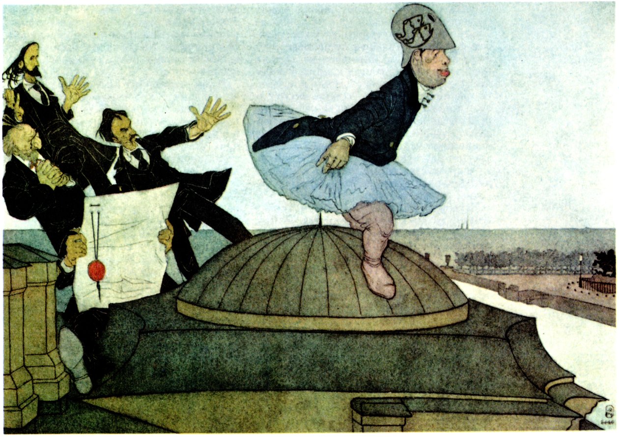 Uusi Minerva Sergei Djagilevin voitto, 1901 tekijältä Pavel Yegorovich Shcherbov