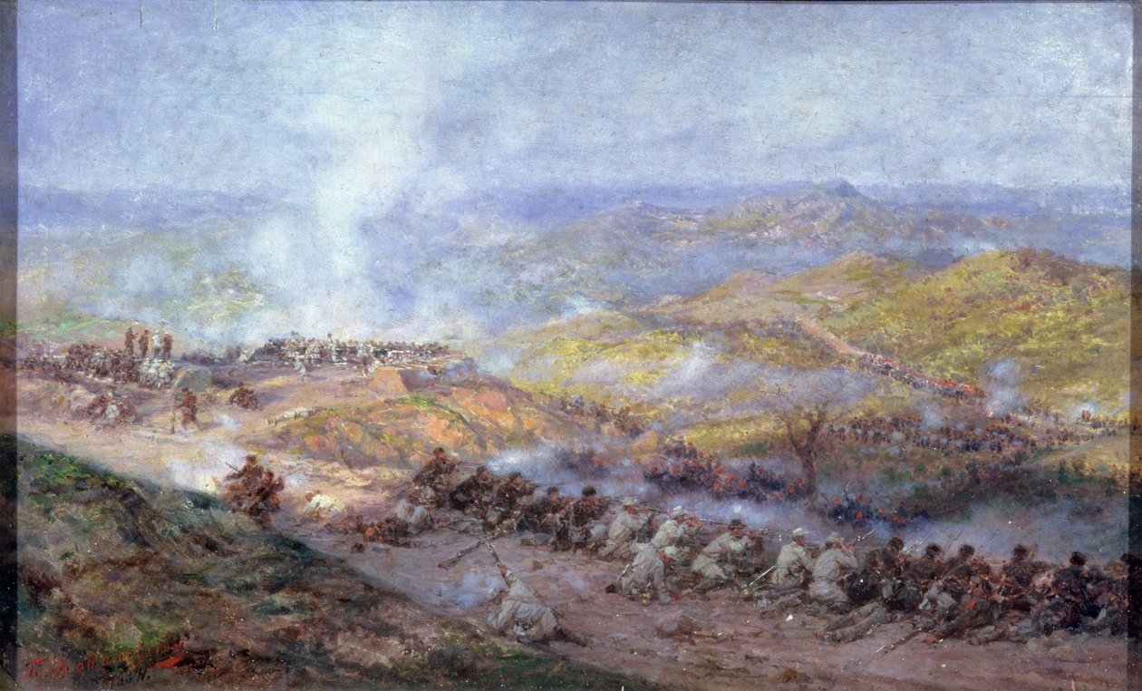 Kohtaus Venäjän ja Turkin sodasta 1877-78, 1884 tekijältä Pawel Kowalewsky
