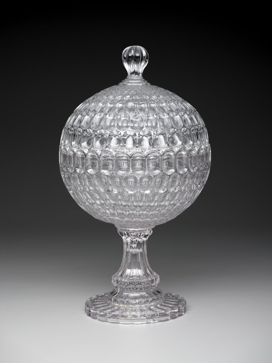 "Argus" päällystetty hillo, n. 1855-1875 (puristettu lasi) tekijältä Pears and Co. Pittsburgh Bakewell