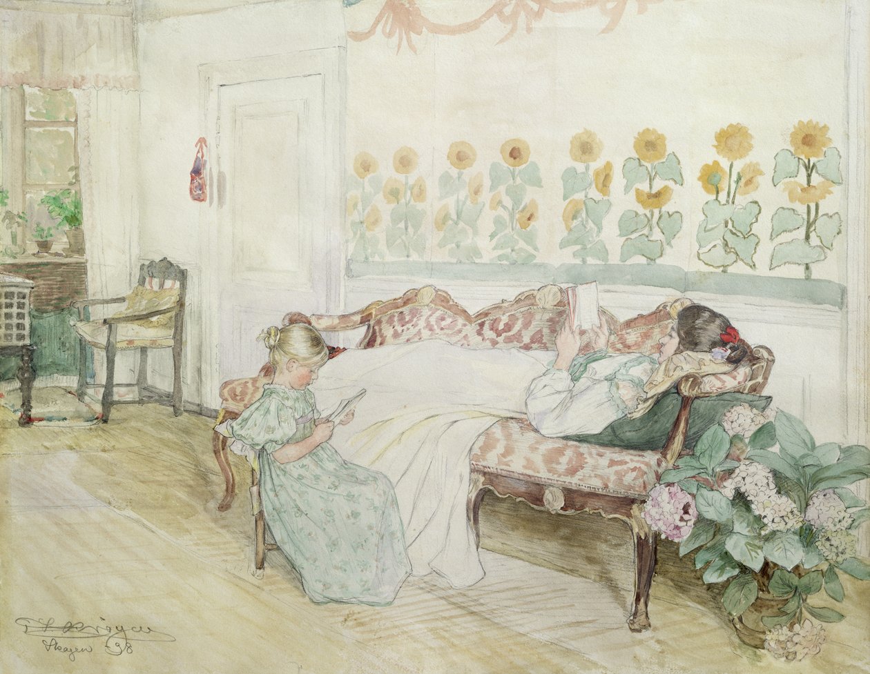 Sisustus, 1898 tekijältä Peder Severin Krøyer